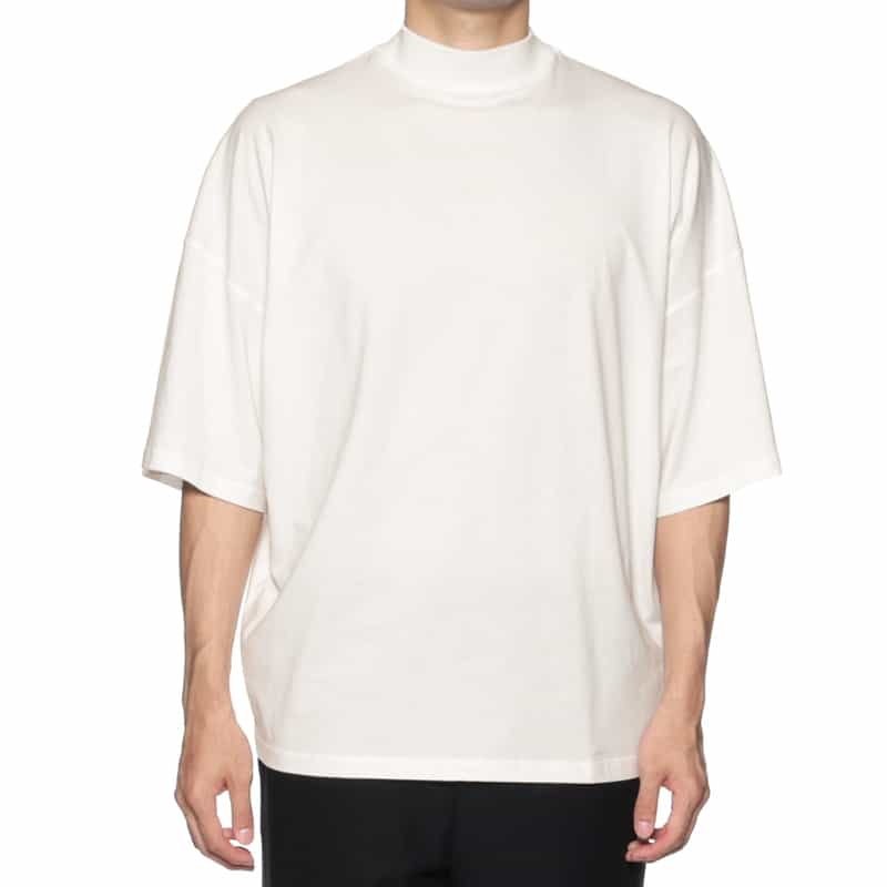 JIL SANDER JIL SANDER＜ジル サンダー＞ モックネックTシャツ WHITE