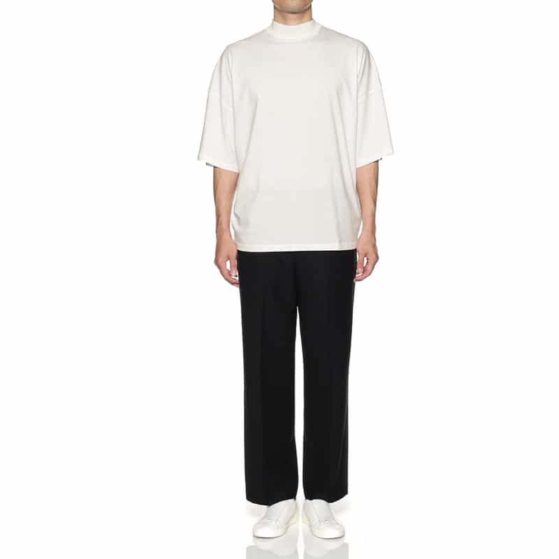 JIL SANDER JIL SANDER＜ジル サンダー＞ モックネックTシャツ WHITE