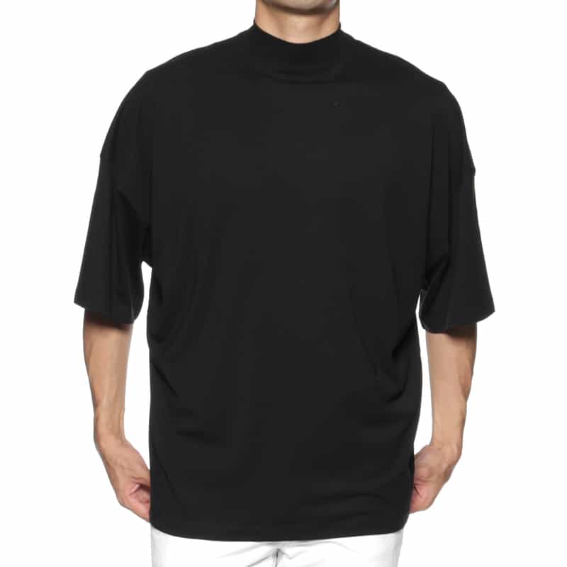 JIL SANDER JIL SANDER＜ジル サンダー＞ モックネックTシャツ BLACK