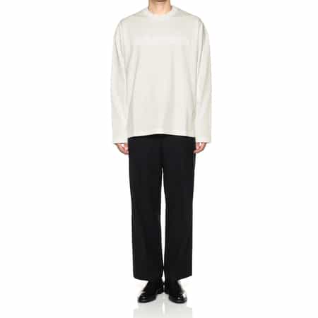 JIL SANDER ロゴ入りロングスリーブTシャツ　ホワイト　サイズS 28032598_57540302_600.jpg