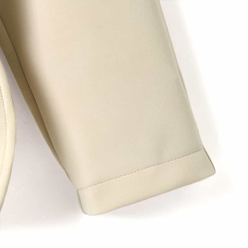 BARNEYS NEW YORK セットアップ ウォッシャブル ダンボール素材キーネックプルオーバー BEIGE