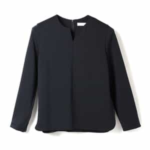 セットアップ ウォッシャブル ダンボール素材キーネックプルオーバー