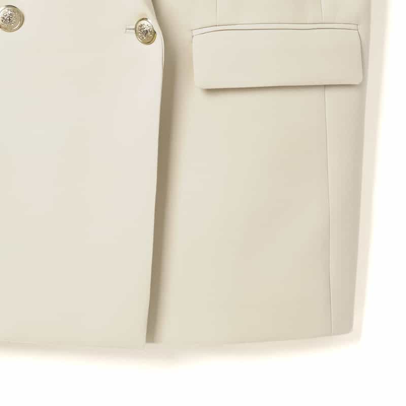 BARNEYS NEW YORK ウォッシャブル ダブルブレストジャケット BEIGE