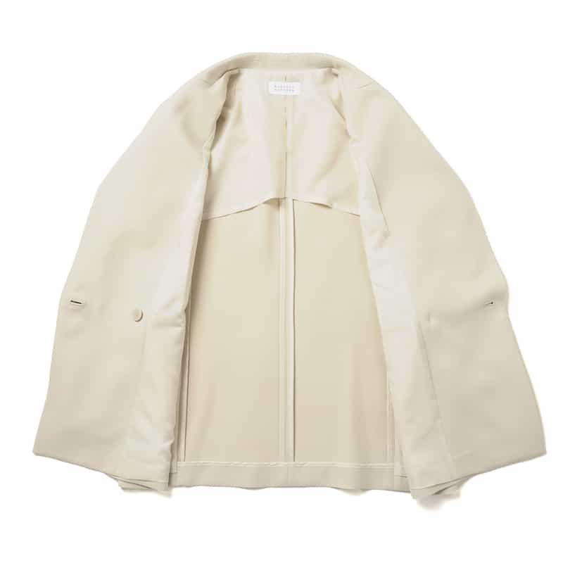 BARNEYS NEW YORK ウォッシャブル ダブルブレストジャケット BEIGE