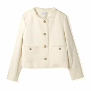 セットアップ ウォッシャブル フリンジジャケット