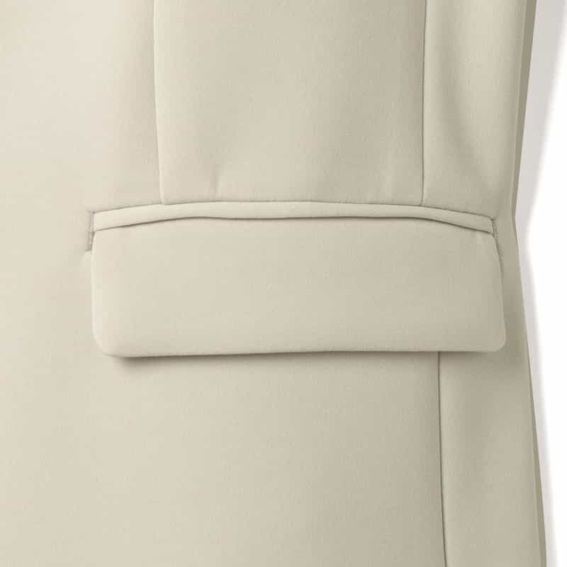 BARNEYS NEW YORK セットアップ ウォッシャブル ダンボール素材ノーカラージャケット BEIGE