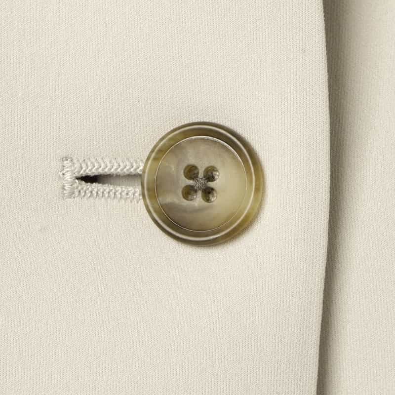 BARNEYS NEW YORK セットアップ ウォッシャブル ダンボール素材ノーカラージャケット BEIGE