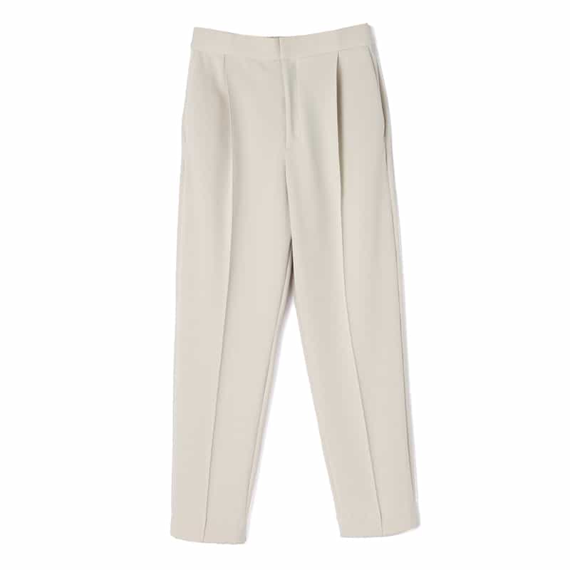 BARNEYS NEW YORK セットアップ ウォッシャブル ダンボール素材テーパードパンツ BEIGE