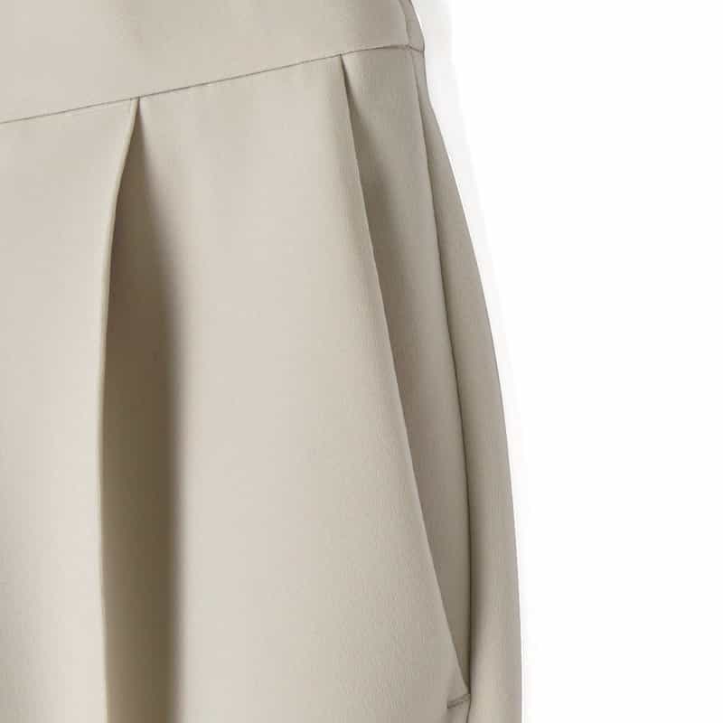 BARNEYS NEW YORK セットアップ ウォッシャブル ダンボール素材テーパードパンツ BEIGE