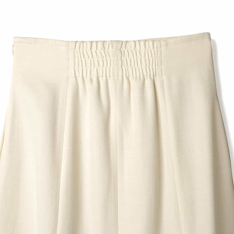 BARNEYS NEW YORK セットアップ ウォッシャブル フリンジマーメイドスカート WHITE
