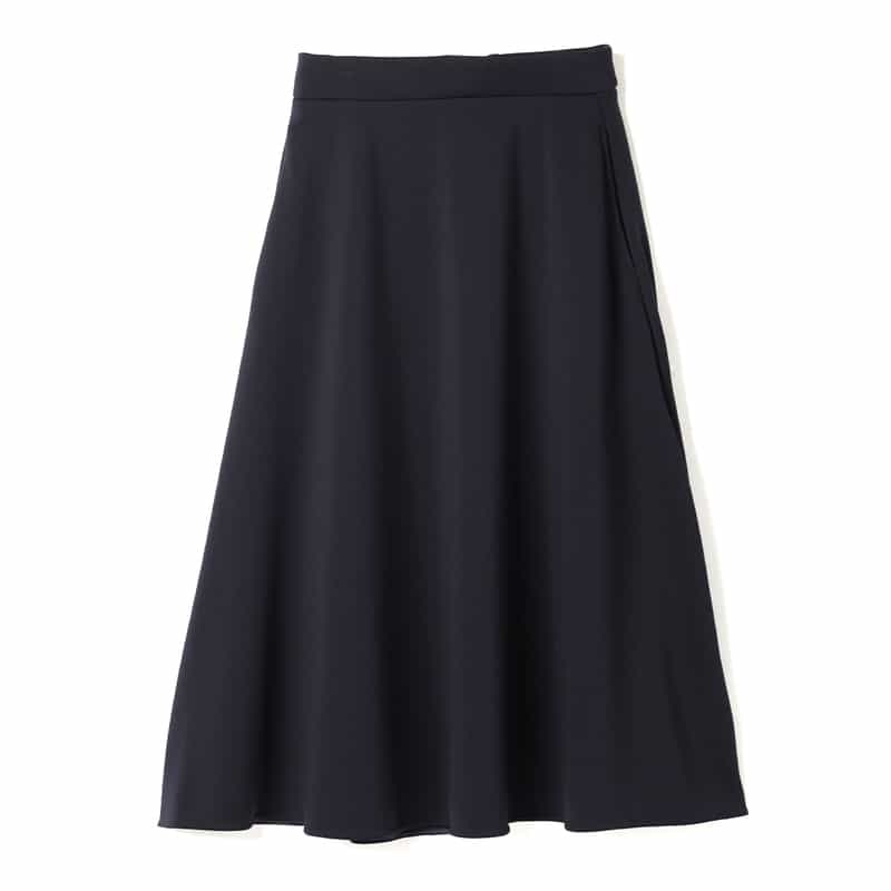 BARNEYS NEW YORK セットアップ ウォッシャブル ダンボール素材フレアスカート NAVY