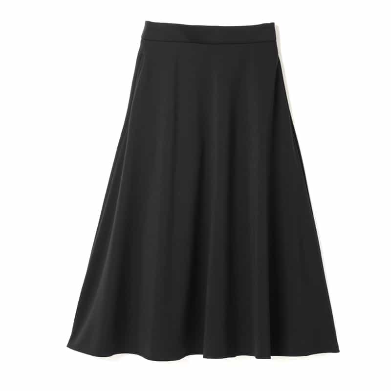 BARNEYS NEW YORK セットアップ ウォッシャブル ダンボール素材フレアスカート BLACK