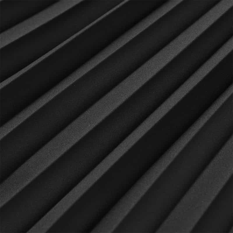 BARNEYS NEW YORK ウォッシャブル プリーツスカート BLACK