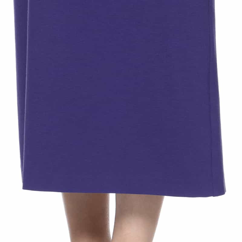 BARNEYS NEW YORK Vネック ストレートドレス BLUE