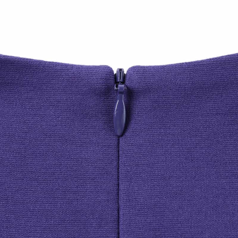 BARNEYS NEW YORK Vネック ストレートドレス BLUE