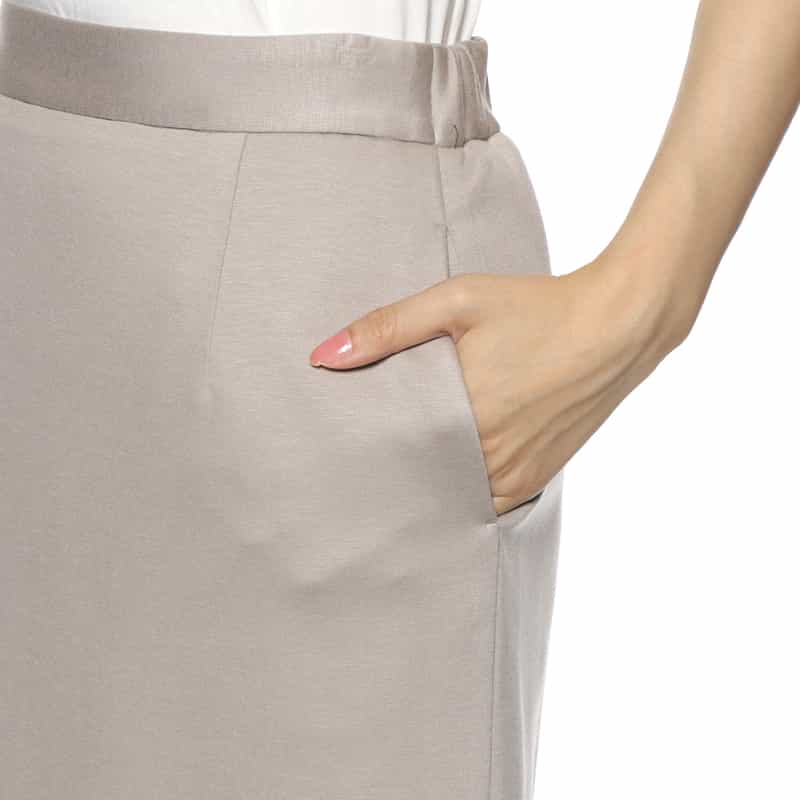 BARNEYS NEW YORK セットアップ ロングタイトスカート CAMEL