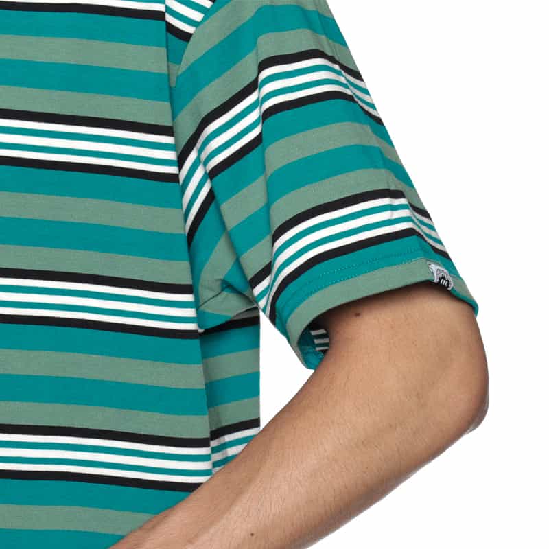 CITY COUNTRY CITY CITY COUNTRY CITY ＜シティーカントリーシティー＞ ロゴ入りボーダーTシャツ GREEN