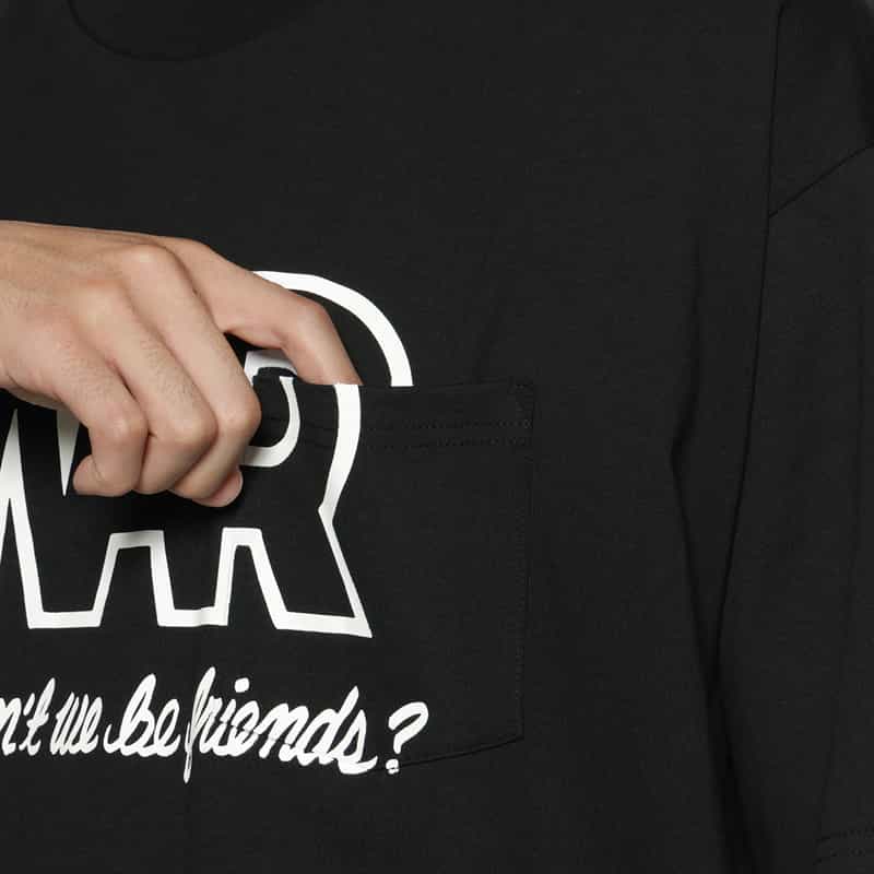 CITY COUNTRY CITY CITY COUNTRY CITY ＜シティーカントリーシティー＞ ポケット付プリントTシャツ BLACK