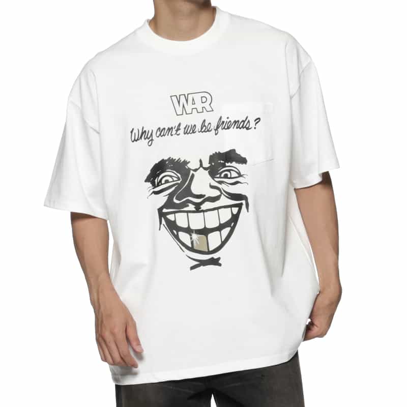 CITY COUNTRY CITY CITY COUNTRY CITY ＜シティーカントリーシティー＞ ポケット付プリントTシャツ WHITE