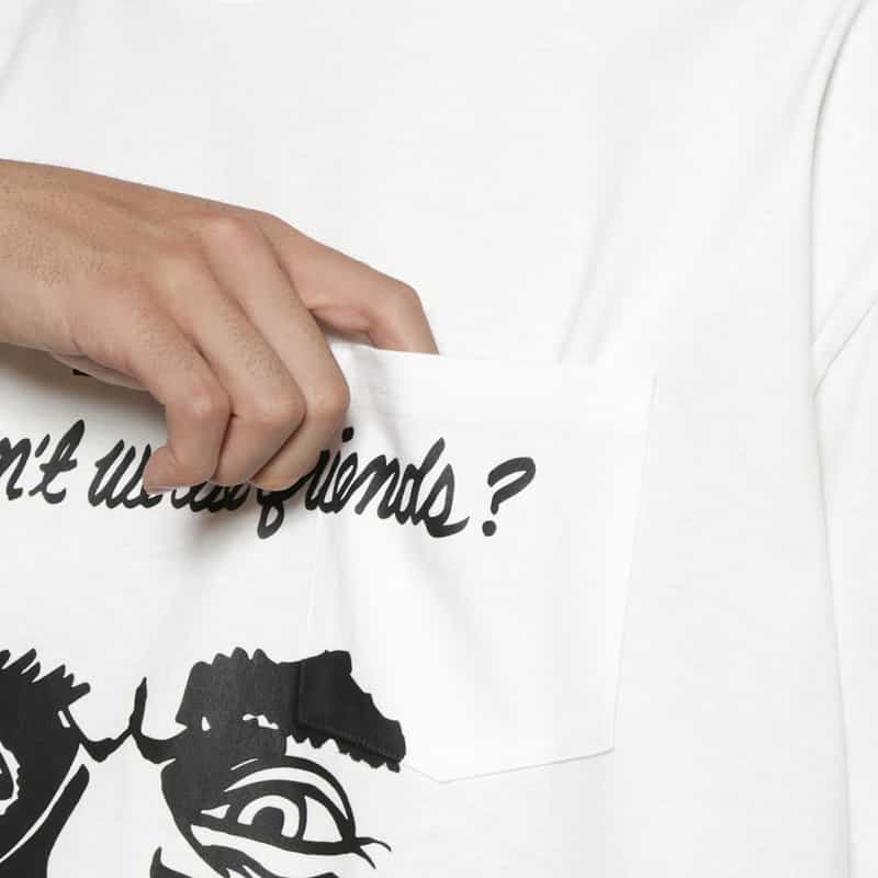 CITY COUNTRY CITY CITY COUNTRY CITY ＜シティーカントリーシティー＞ ポケット付プリントTシャツ WHITE