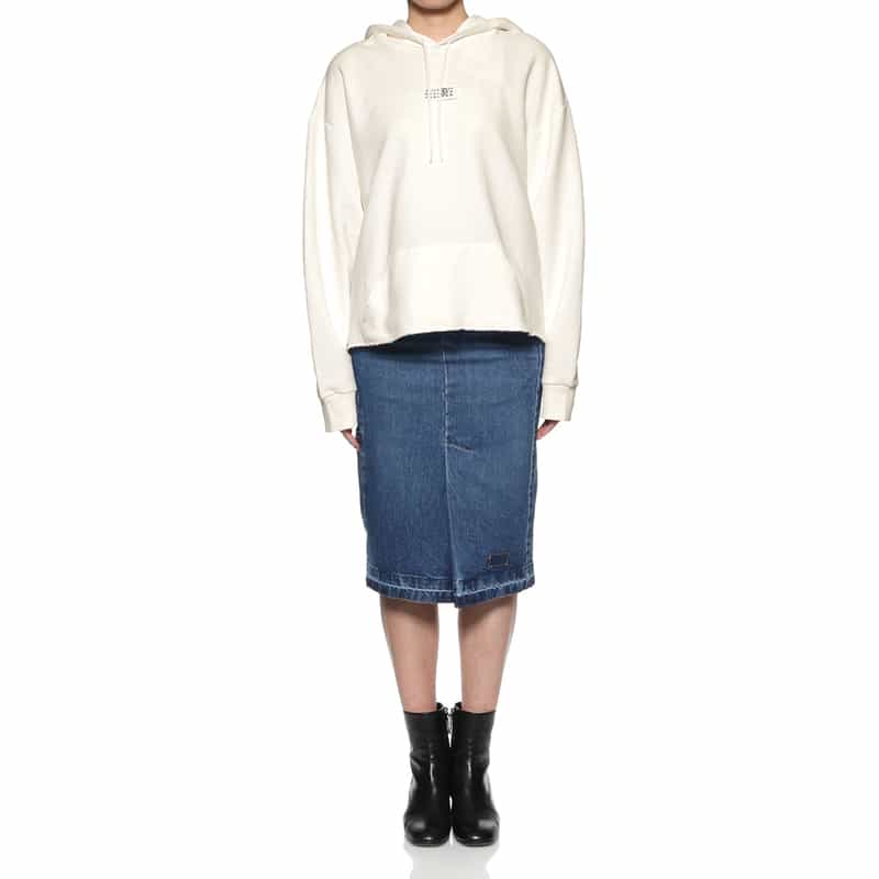 MM6 MAISON MARGIELA MM6 MAISON MARGIELA＜エムエム6 メゾン マルジェラ＞ スウェットフーディ WHITE