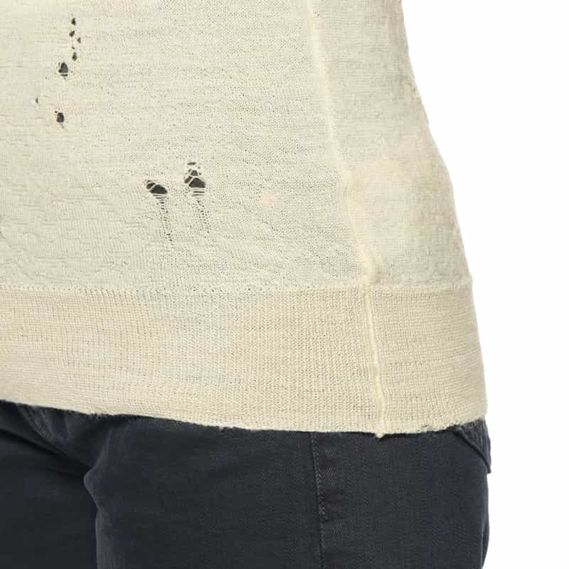 MM6 MAISON MARGIELA MM6 MAISON MARGIELA＜エムエム6 メゾン マルジェラ＞ タートルネックニットプルオーバー IVORY