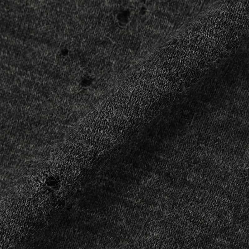 MM6 MAISON MARGIELA MM6 MAISON MARGIELA ＜エムエム6 メゾン マルジェラ＞ ダメージニットカーディガン GRAY