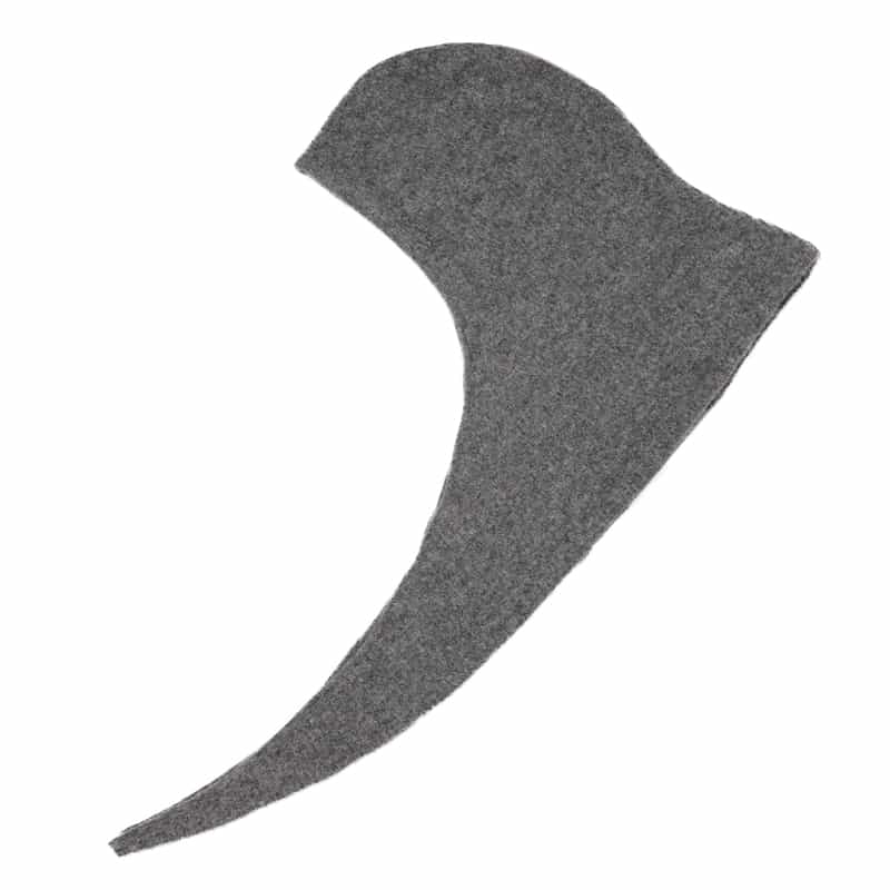 GANNI GANNI＜ガニー＞ ロゴ刺繍入りニットバラクラバ GRAY