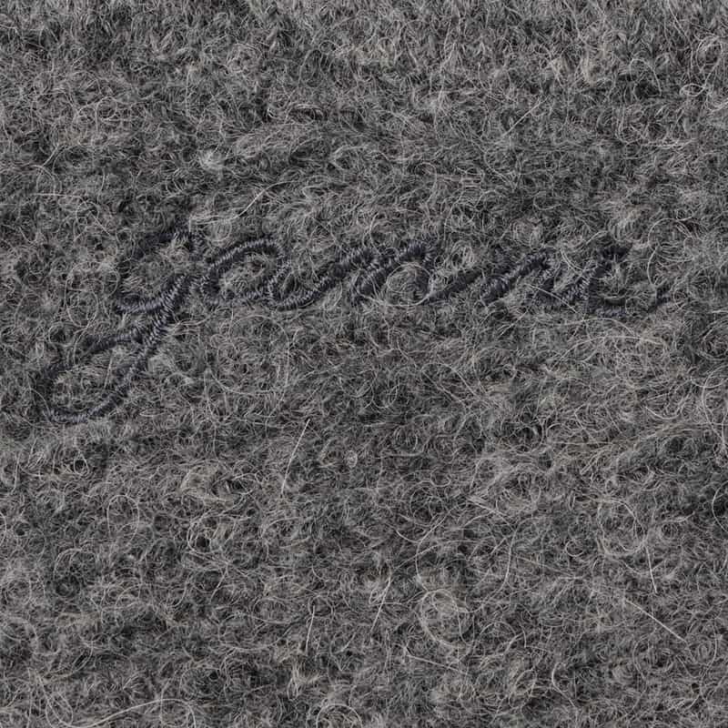 GANNI GANNI＜ガニー＞ ロゴ刺繍入りニットバラクラバ GRAY