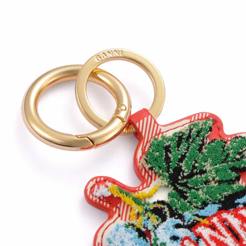 GANNI GANNI＜ガニー＞ キーリング RED