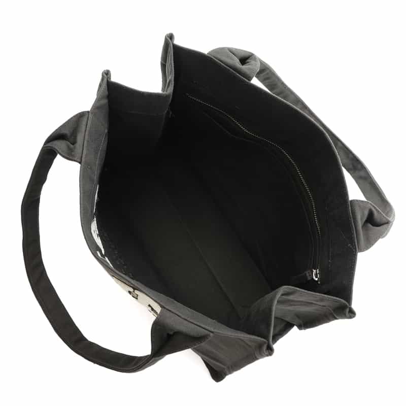 GANNI GANNI＜ガニー＞ プリントロゴトートバッグ（M） BLACK