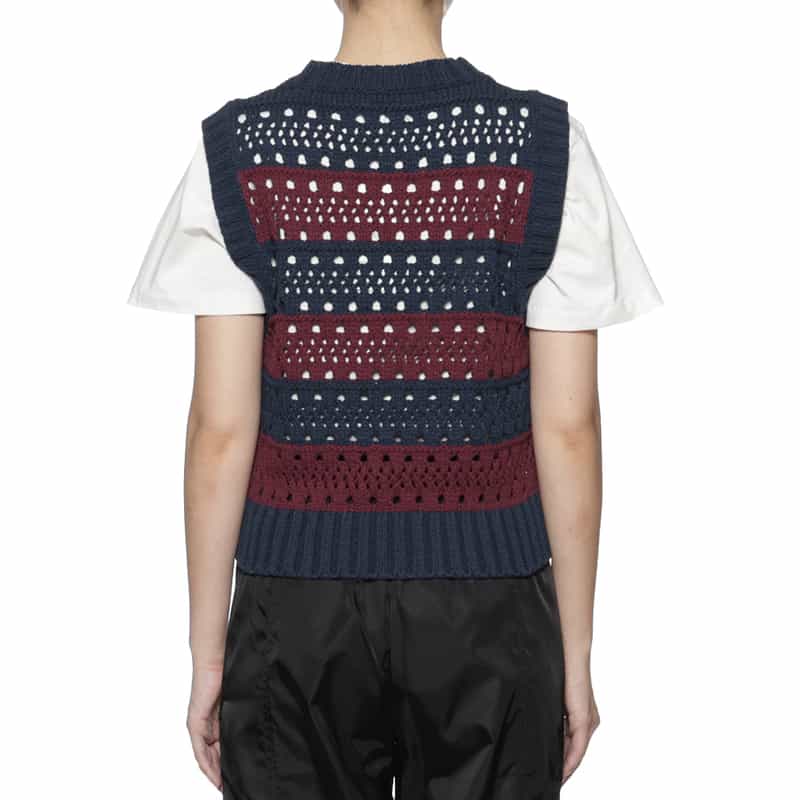 GANNI GANNI＜ガニー＞ ロゴ入りニットベスト MULTI COLOR
