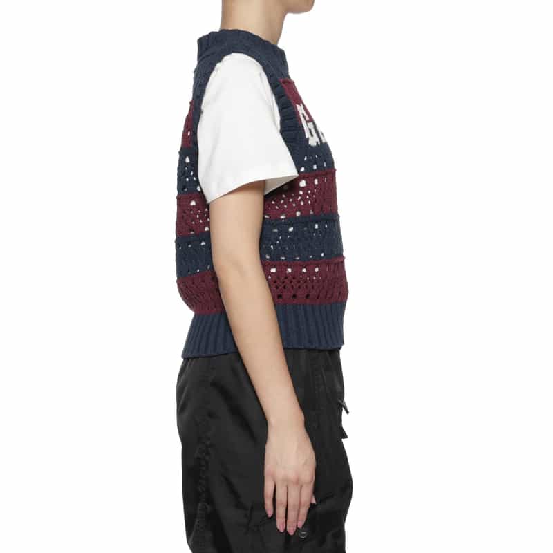 GANNI GANNI＜ガニー＞ ロゴ入りニットベスト MULTI COLOR