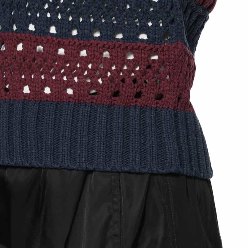 GANNI GANNI＜ガニー＞ ロゴ入りニットベスト MULTI COLOR