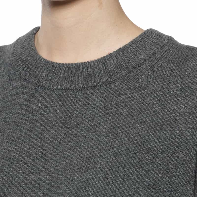 GANNI GANNI＜ガニー＞ クルーネックニットプルオーバー BLACK