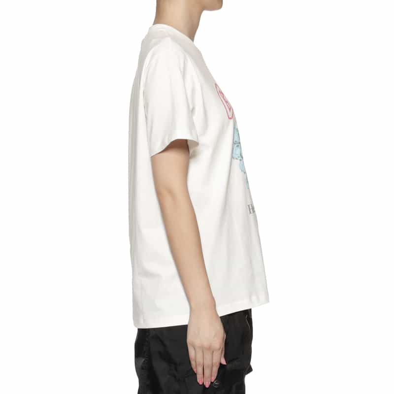 GANNI GANNI＜ガニー＞ ロゴ入りプリントTシャツ WHITE