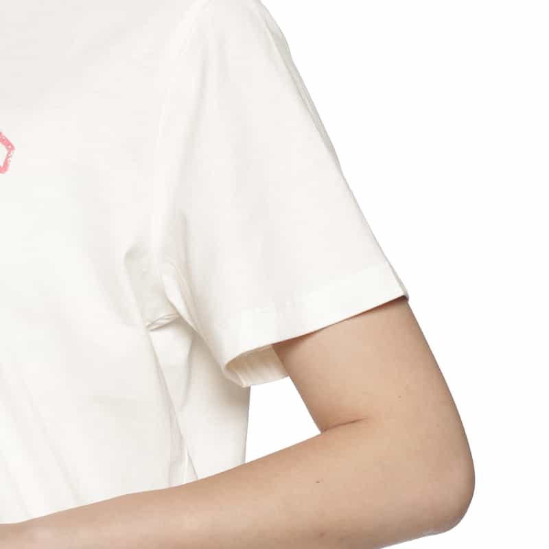 GANNI GANNI＜ガニー＞ ロゴ入りプリントTシャツ WHITE
