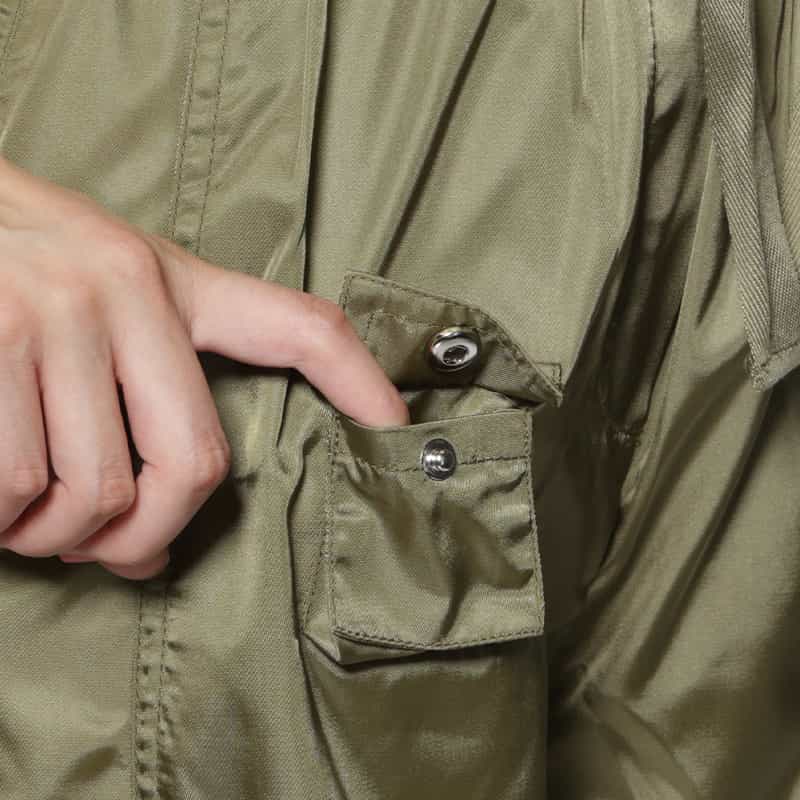 GANNI GANNI＜ガニー＞ ドローストリングワイドパンツ KHAKI