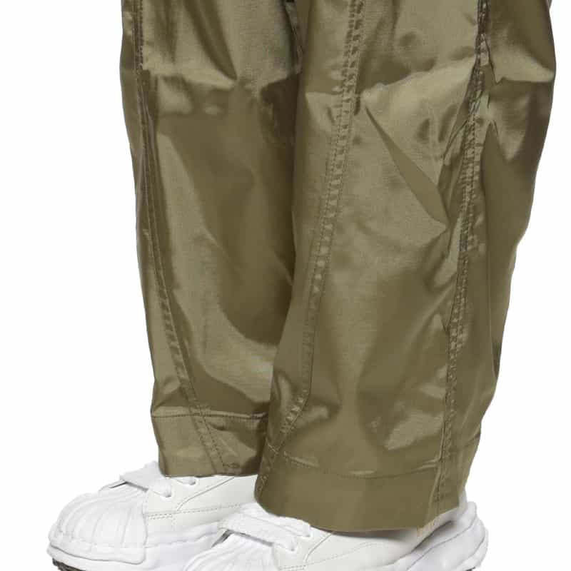 GANNI GANNI＜ガニー＞ ドローストリングワイドパンツ KHAKI