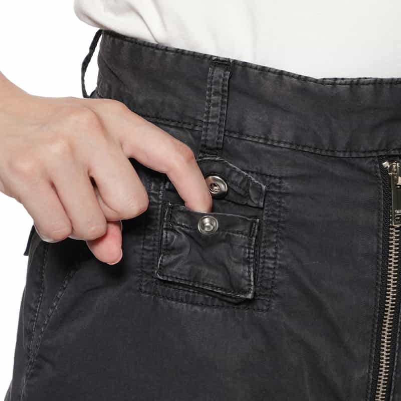 GANNI GANNI＜ガニー＞ カーゴパンツ BLACK