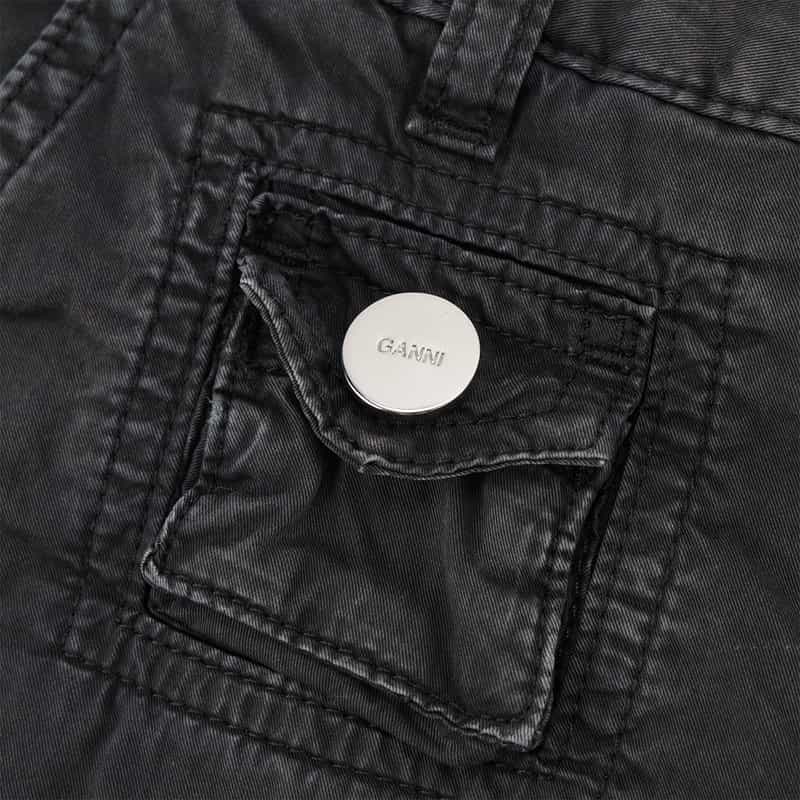 GANNI GANNI＜ガニー＞ カーゴパンツ BLACK