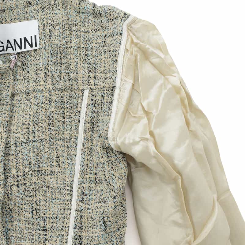 GANNI GANNI＜ガニー＞ コットンツイードジャケット BLUE