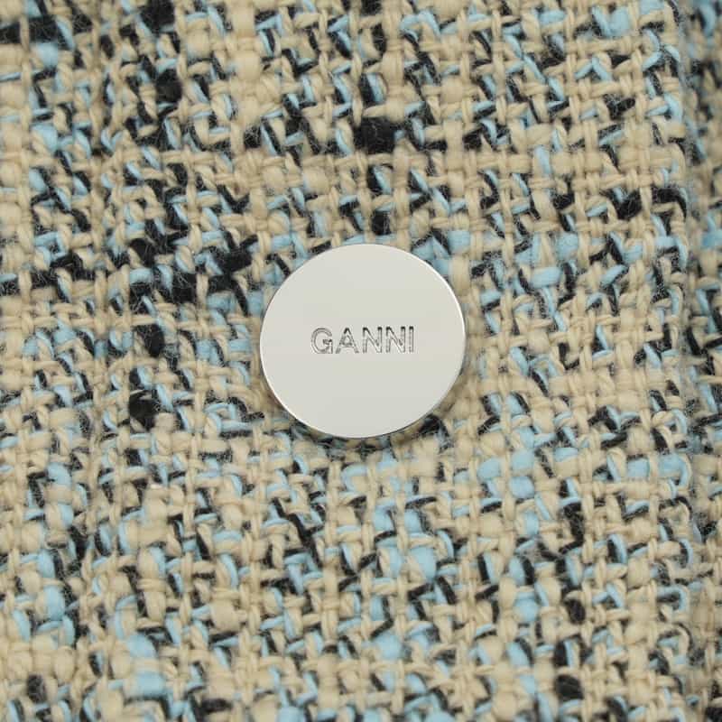 GANNI GANNI＜ガニー＞ コットンツイードジャケット BLUE