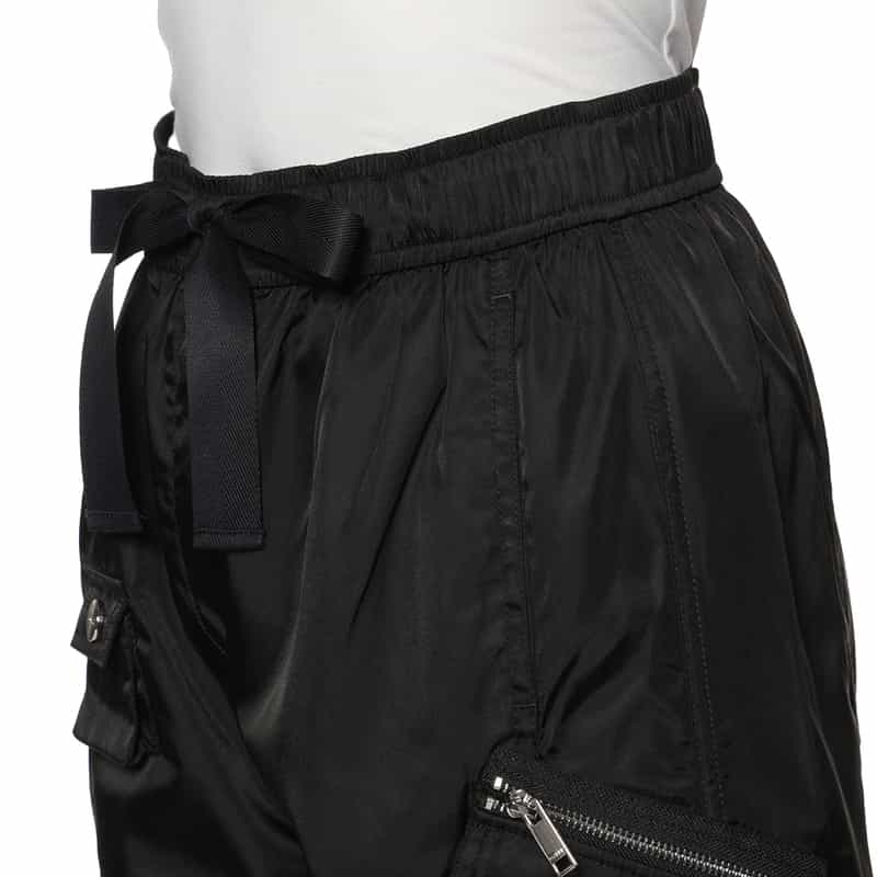 GANNI GANNI＜ガニー＞ ドローストリングワイドパンツ BLACK