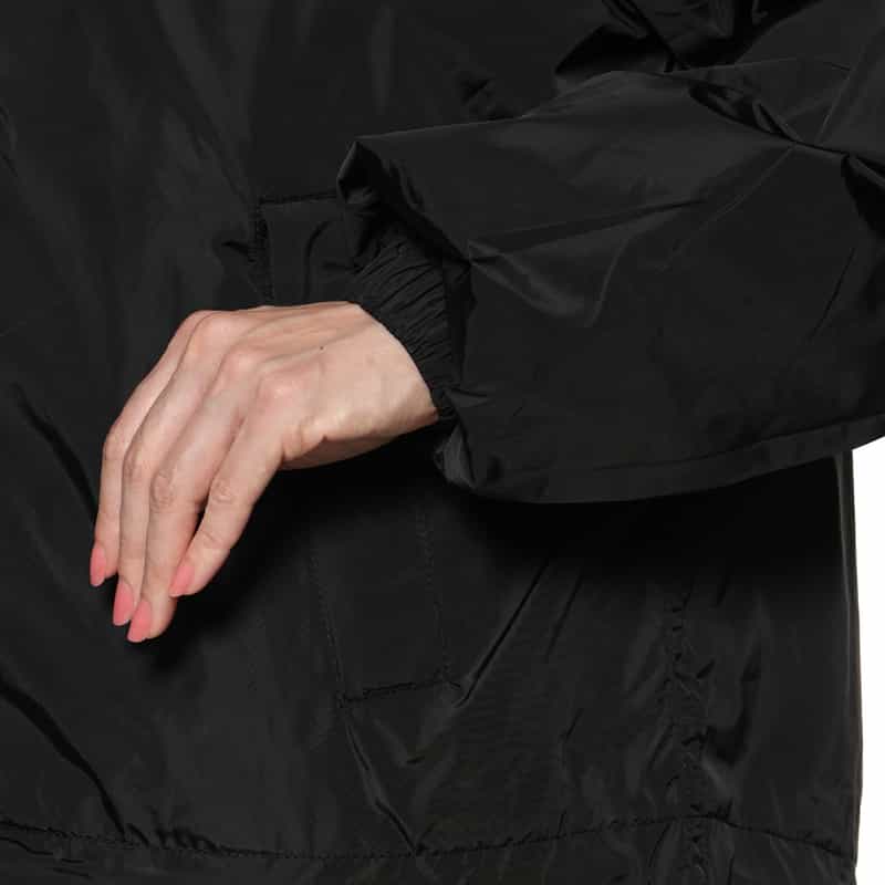 GANNI GANNI＜ガニー＞ フード付きナイロンジャケット BLACK