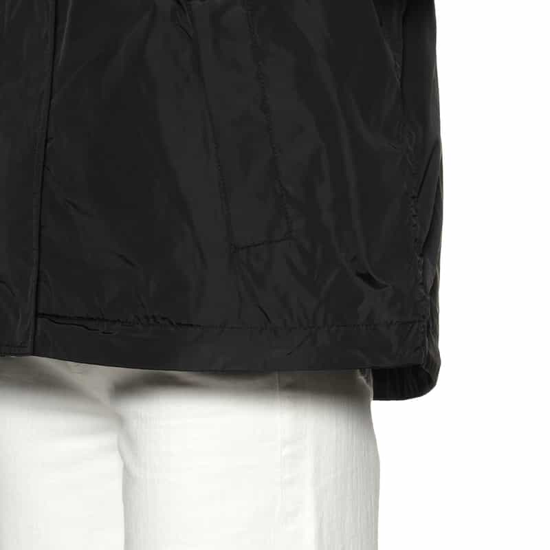 GANNI GANNI＜ガニー＞ フード付きナイロンジャケット BLACK