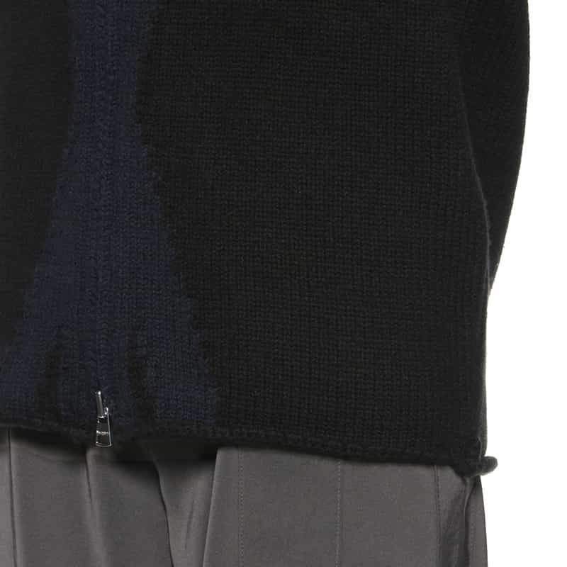 JW ANDERSON JW ANDERSON＜ジェイダブリュアンダーソン＞ジップアップニットパーカー BLACK