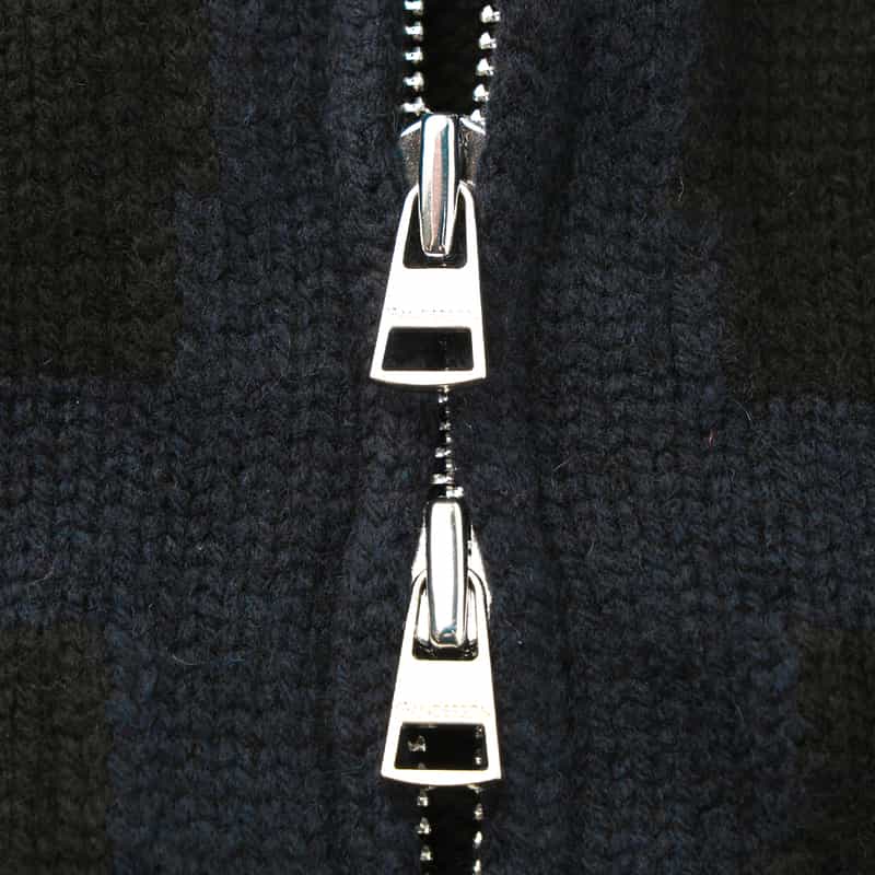 JW ANDERSON JW ANDERSON＜ジェイダブリュアンダーソン＞ジップアップニットパーカー BLACK