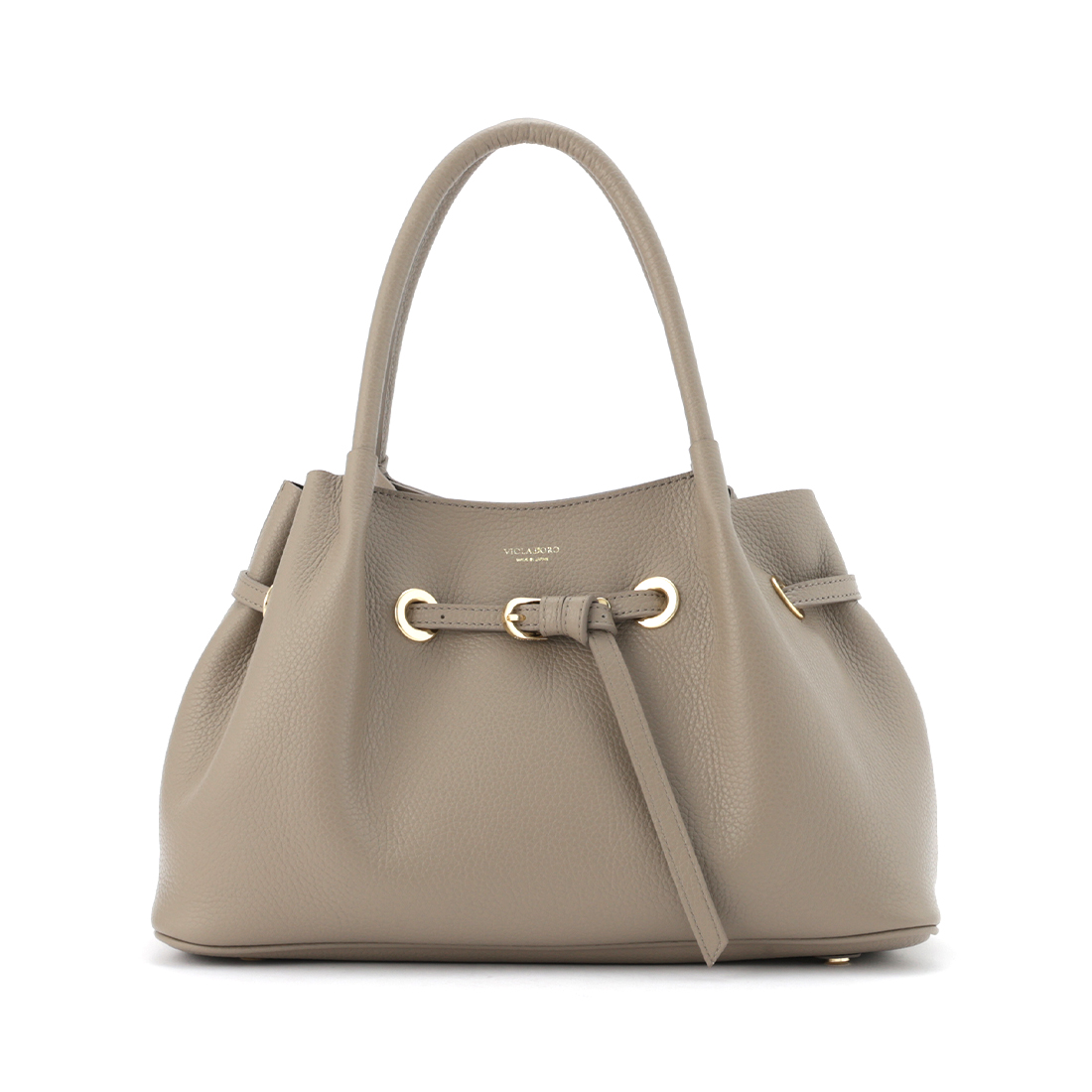 VIOLAD’ORO ＜ヴィオラドーロ＞ ベルト付きレザートートバッグ