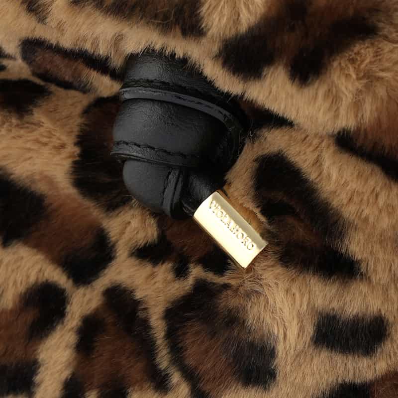 VIOLAD’ORO VIOLAD’ORO ＜ヴィオラドーロ＞ フェイクファー2WAYミニトートバッグ BROWN